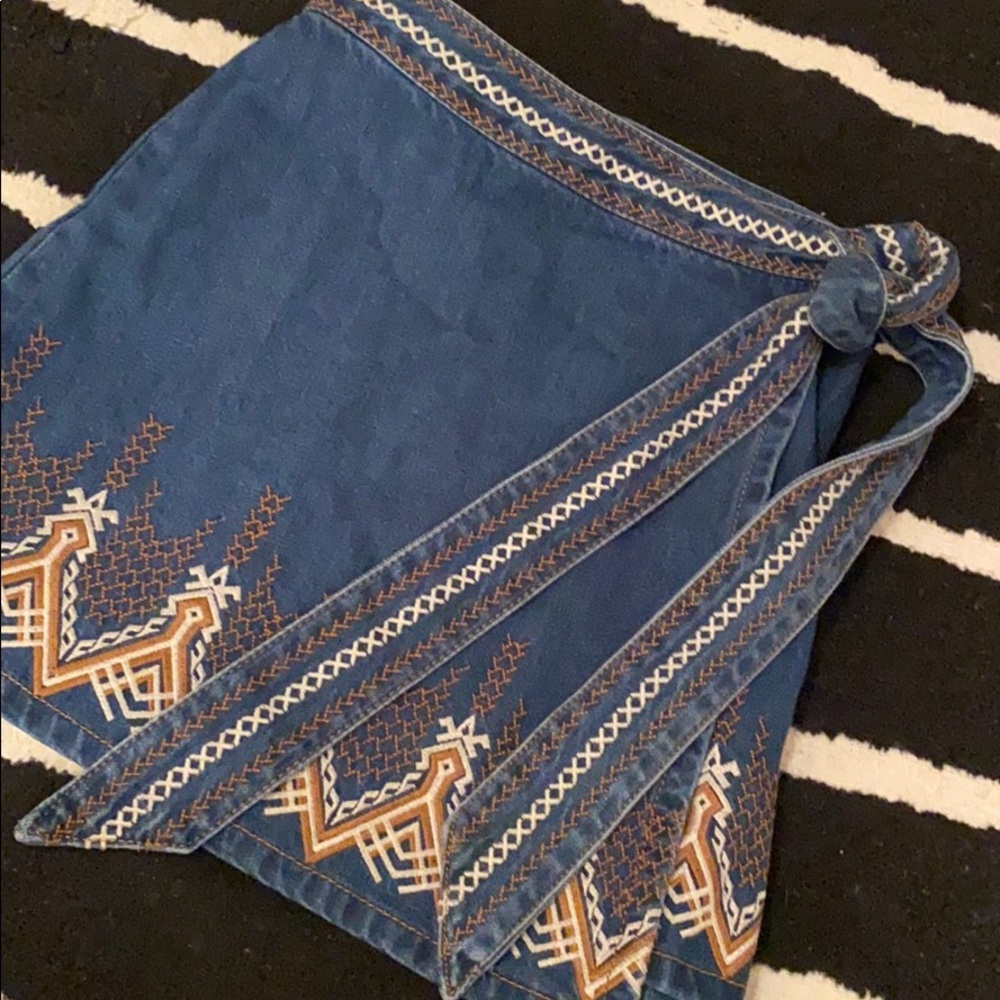 Free People Jean Skirt